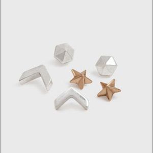 All Saints Cosmic Earrings Warm Gold/Rhodium